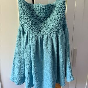 American Eagle Outfitters Textured Blue dress